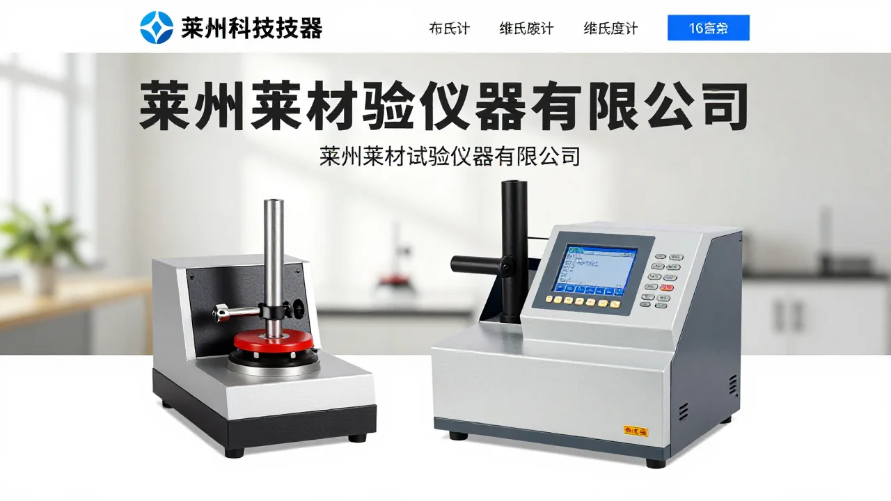 洛氏硬度计 首页主视觉